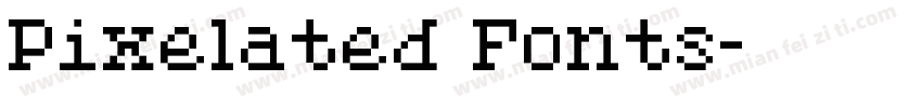 Pixelated Fonts字体转换